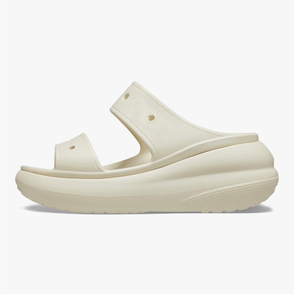 CROCS Classic “Crush” Sandals in Bone